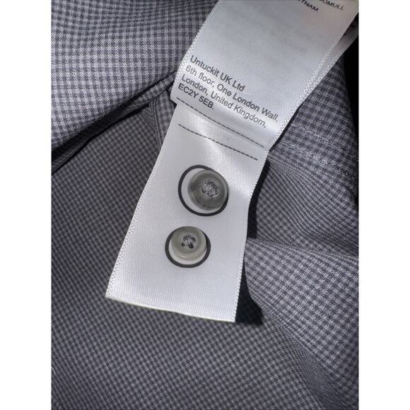 UNTUCKit Mens Long Sleeve Button Up Wrinkle Free Style: Marcasin WF Gray XL - Picture 11 of 13